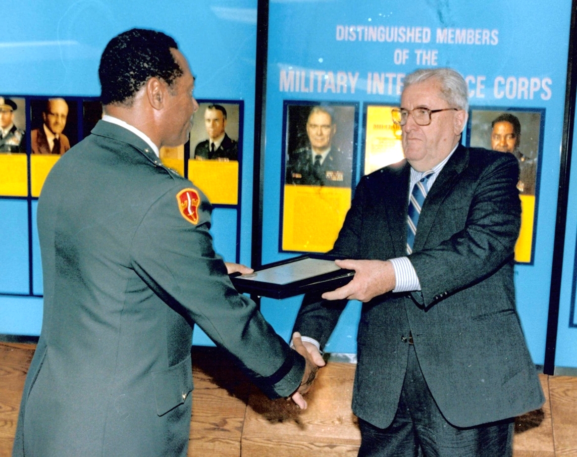 Lt. Gen. Vernon A. Walters inducted as a Distinguished Member of the Military Intelligence Corps (RB Archive)