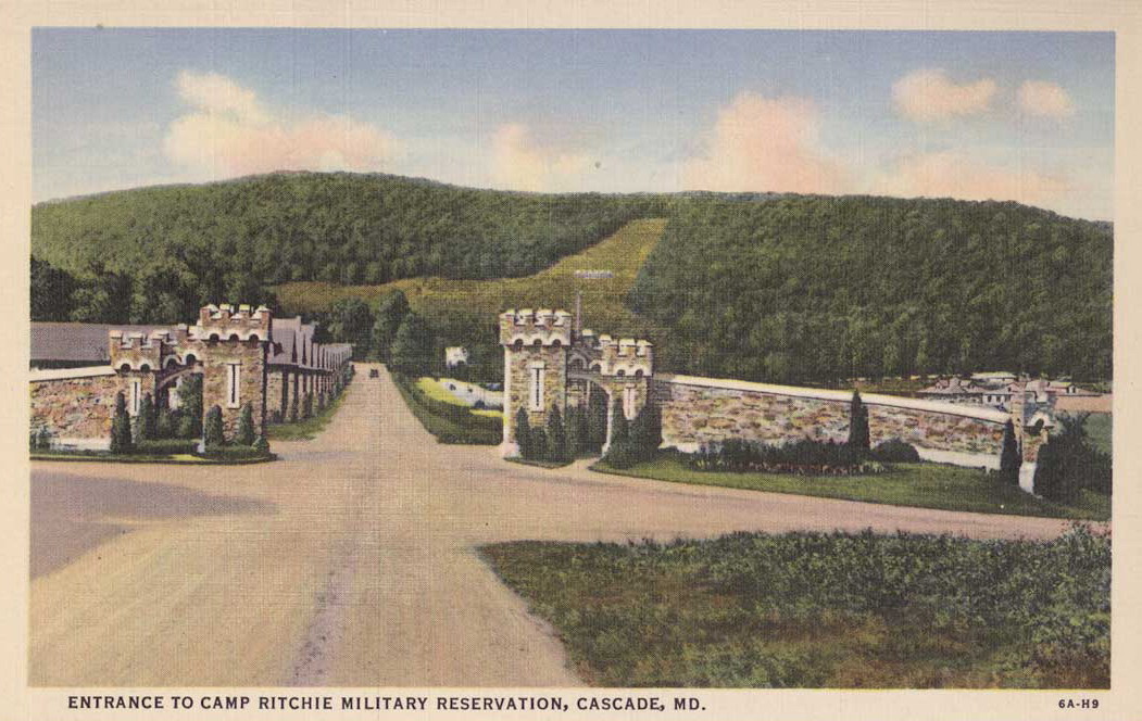 Camp Ritchie postcard view (RB Archive)