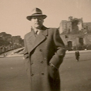 Captain Eric Waldman on assignment in Rome