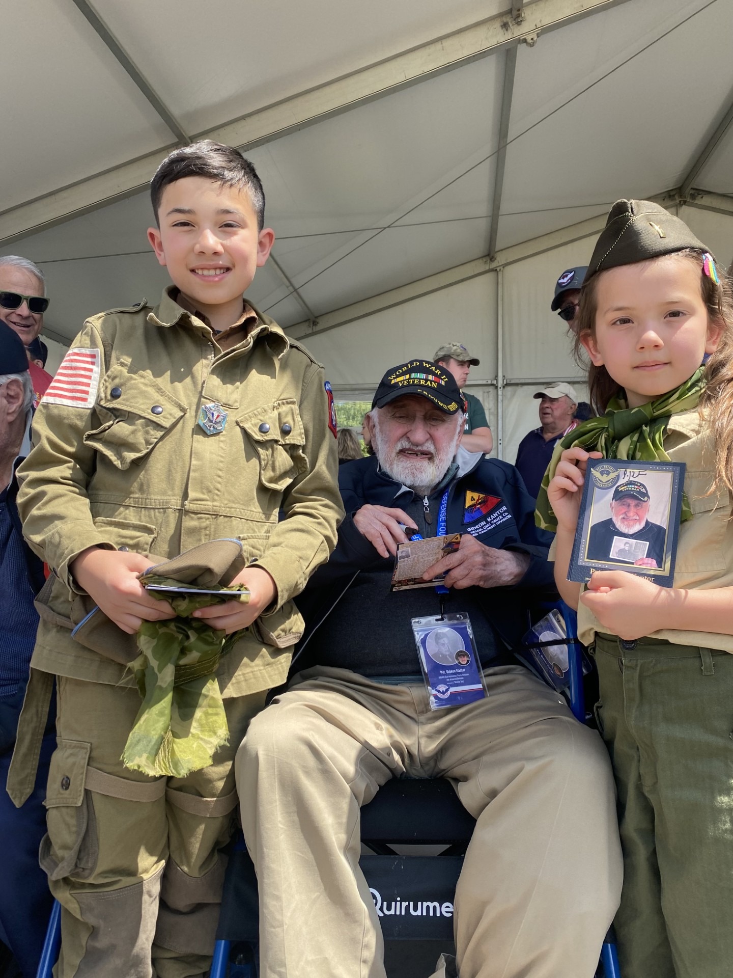 Ritchie Boy Gideon Cantor during the 2024 D-Day Commemoration Ceremonies