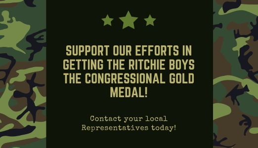 Support the Ritchie Boys Congressional Gold Medal