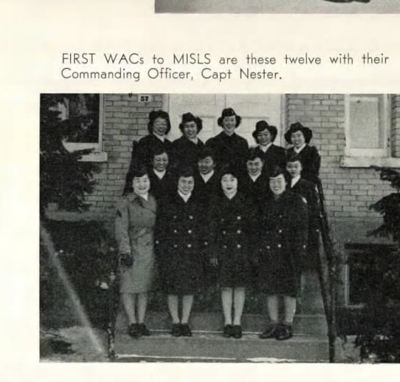 First WACs at MISLS with Capt. Nestor