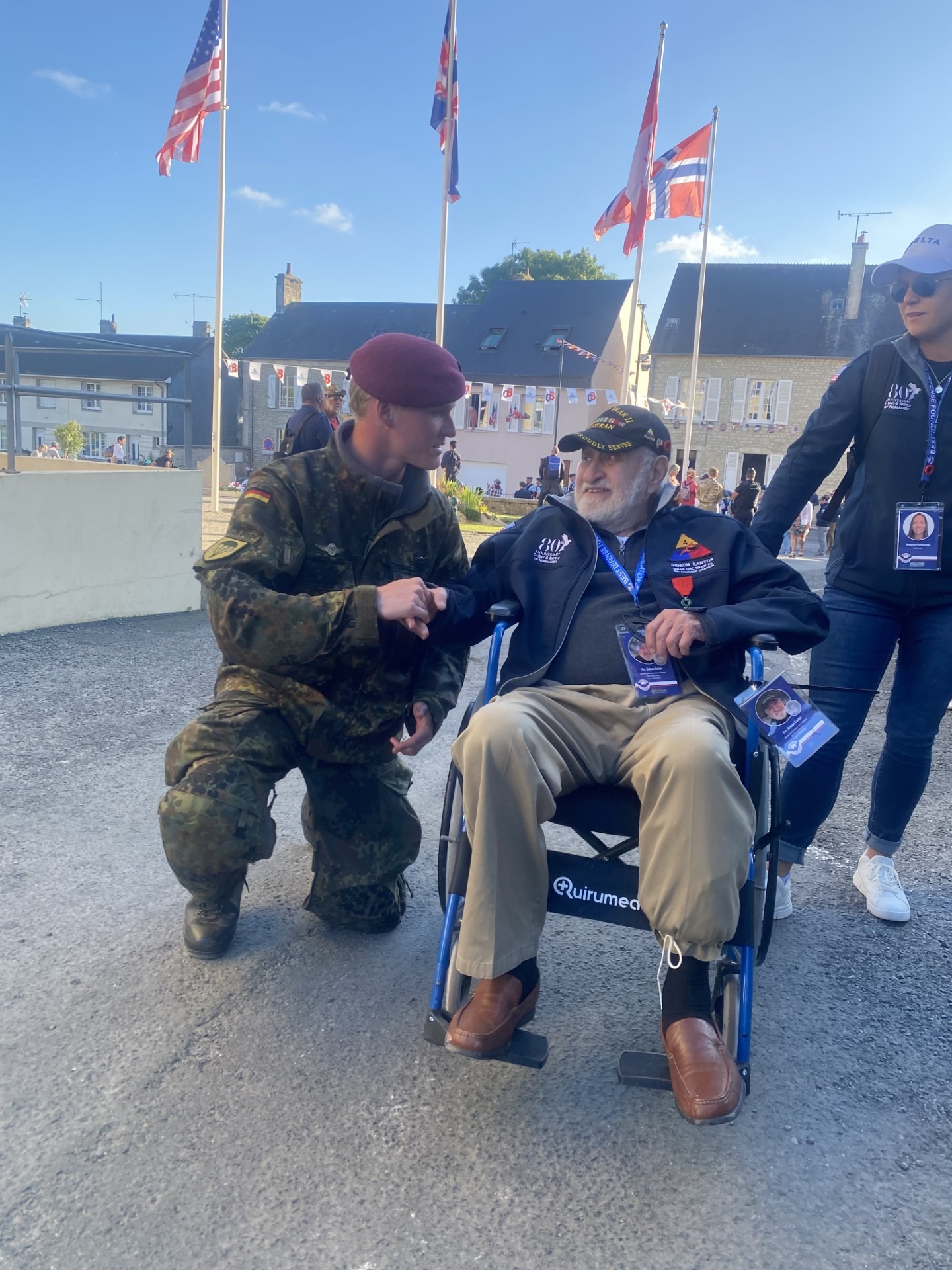 Ritchie Boy Gideon Cantor during the 2024 D-Day Commemoration Ceremonies