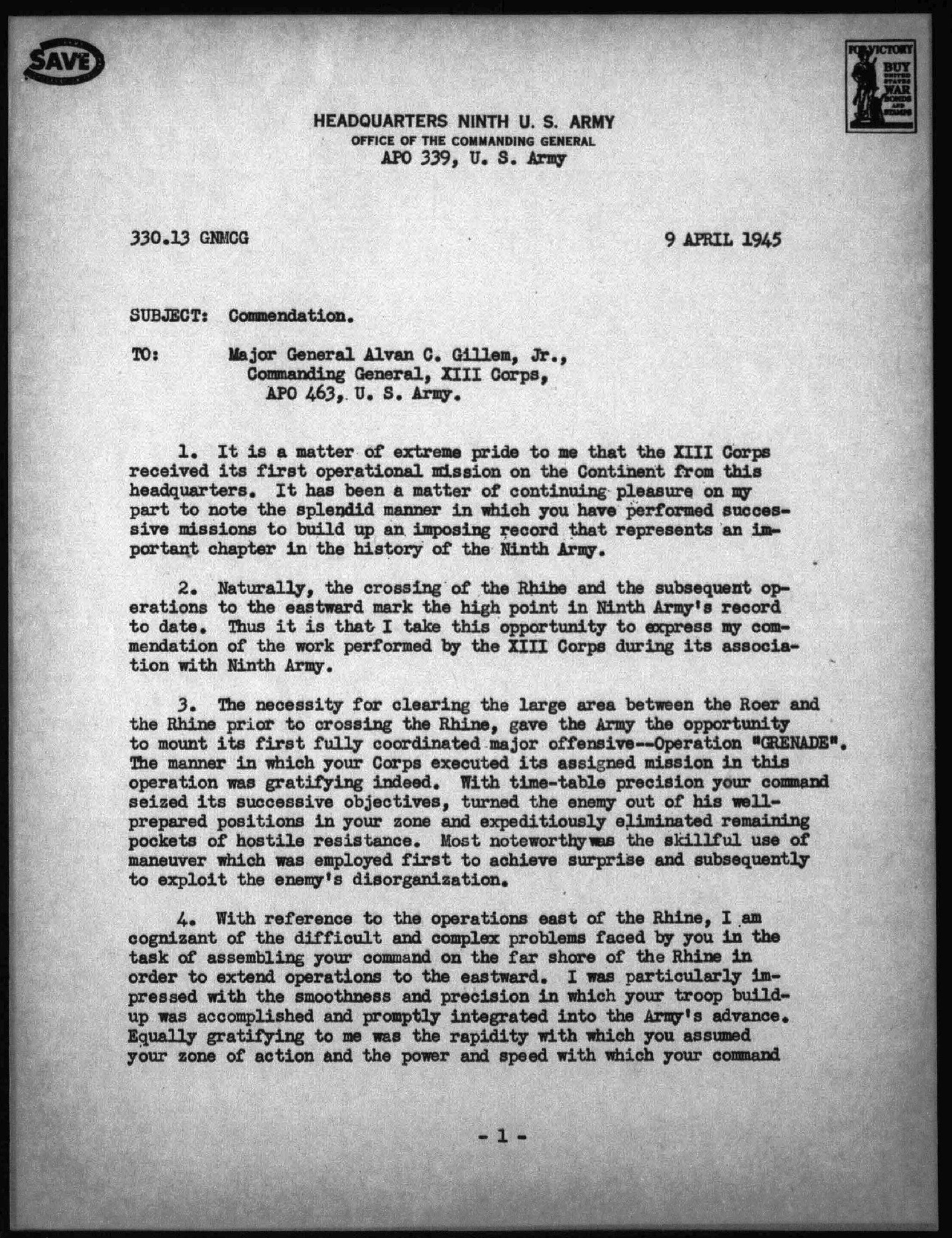 Per his separation document, he served in the European Theater of Operations in France, Belgium, Holland and Germany as an Military Intelligence Officer with team MII-457, He was in charge of military interpreter supervising and coordinating the collection of military intelligence from civilians and enemy military personnel