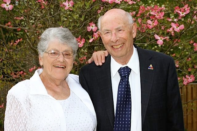 Harry Jacobs with his wife Selma
