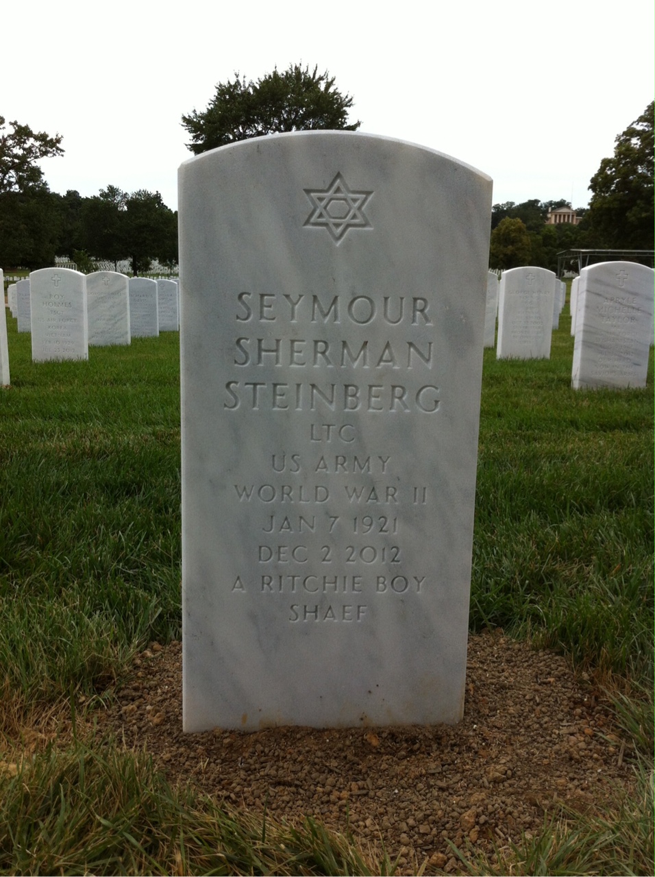 Headstone of Seymour S. Steinberg (RB Archive).