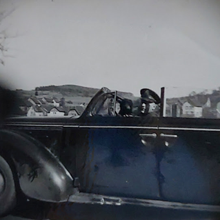 Captain Eric Waldman with his co-pilot, Peter