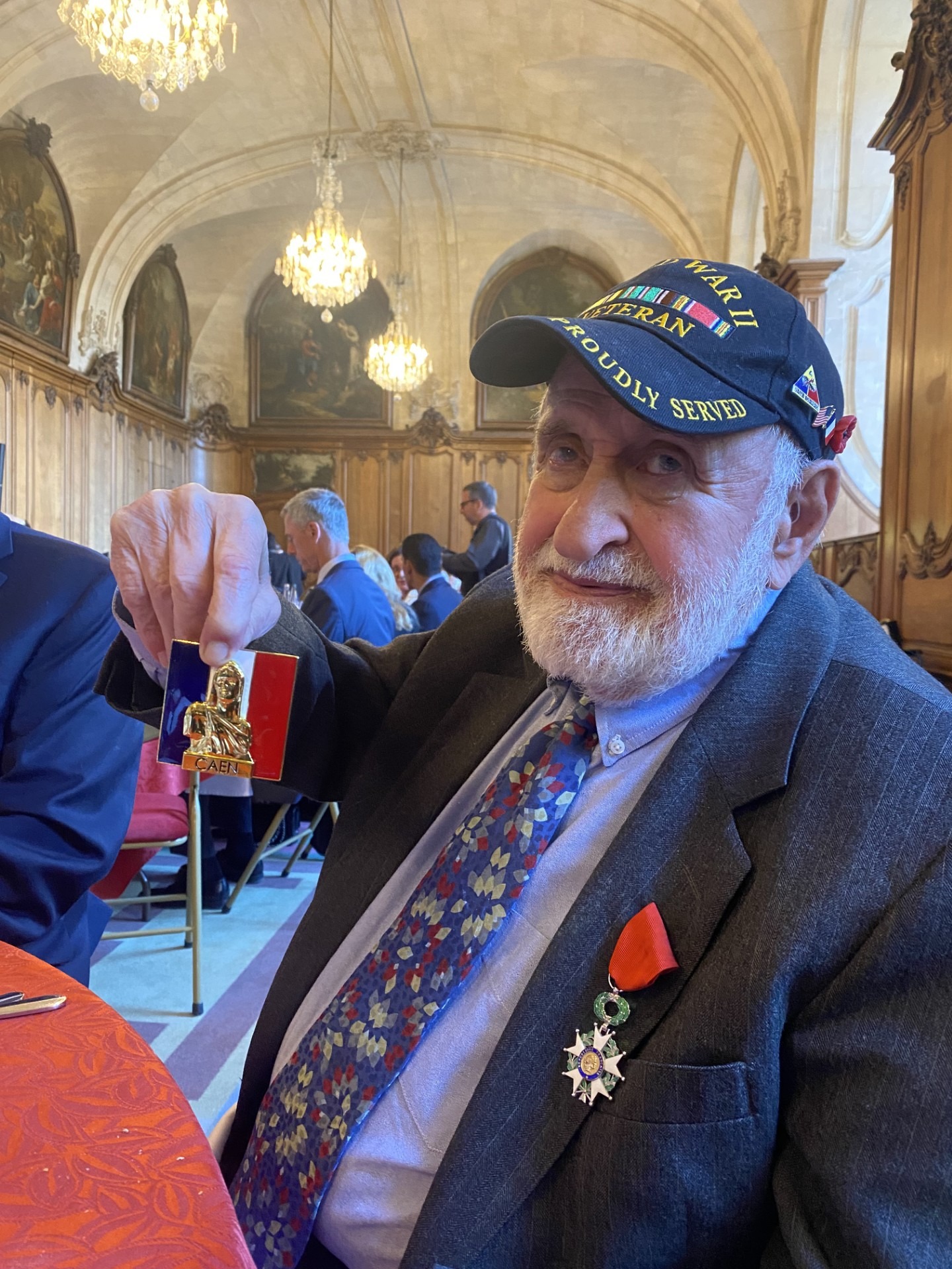 Ritchie Boy Gideon Cantor during the 2024 D-Day Commemoration Ceremonies