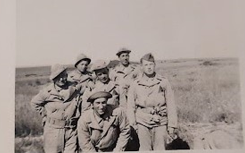 Eric Waldman in the Mohave Dessert with some of his Army buddies