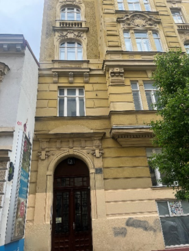 Building where the Waldmann family home was located in Vienna. The building is s