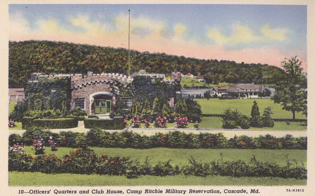 Camp Ritchie postcard view (RB Archive)